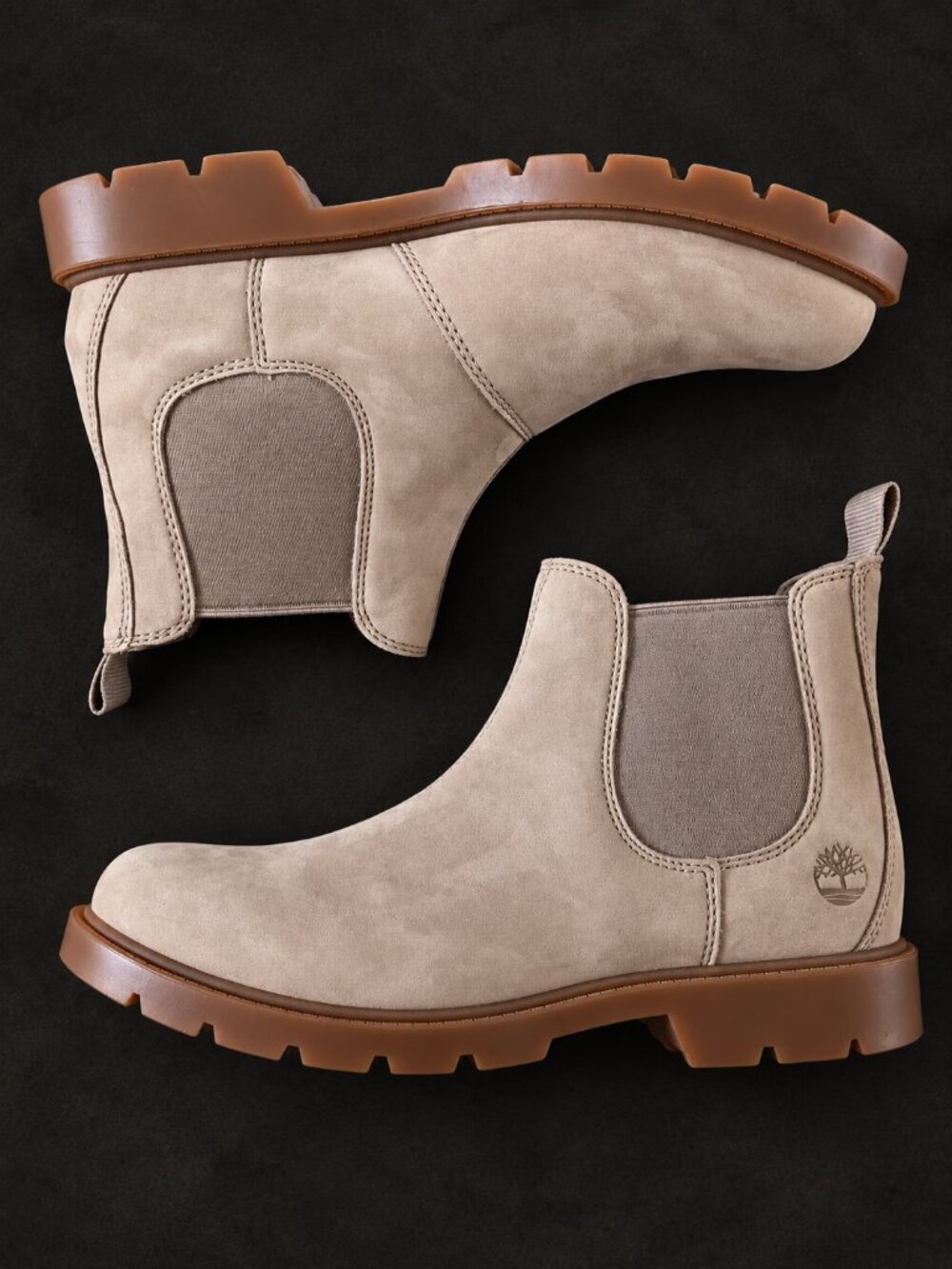Timberland Womens Chelsea Boot -7.5 Taupe Suede
